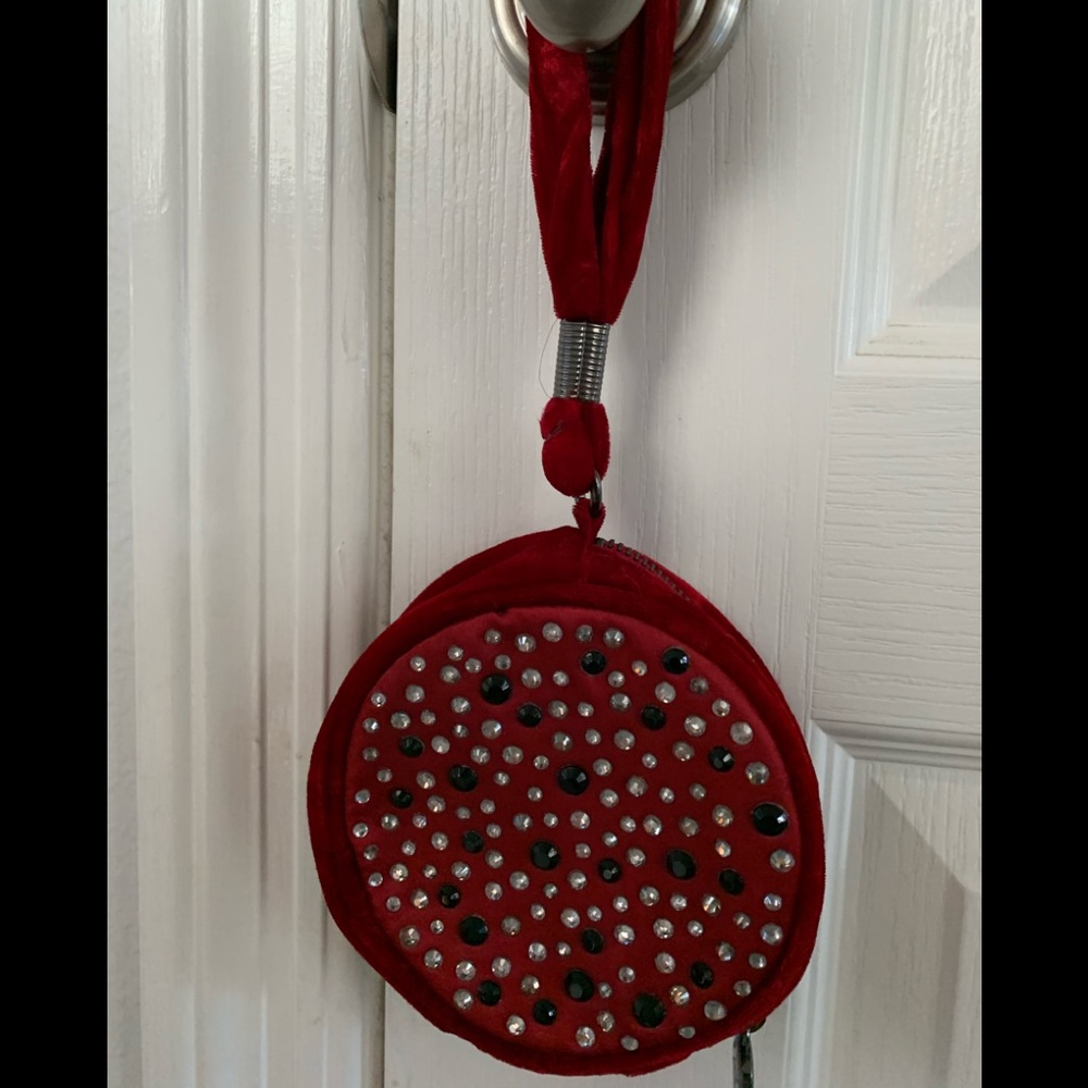BCBGeneration Girls Velvet Wristlet Purse